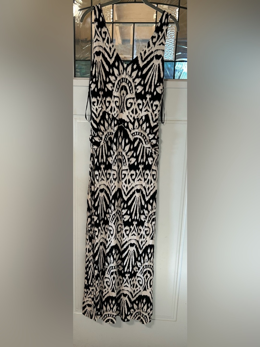INC International Concepts Black and White woman’s long maxi dress